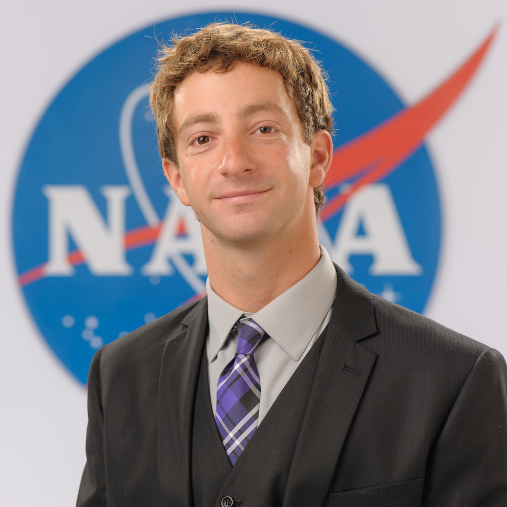 David Minovitz Headshot in front of NASA Logo