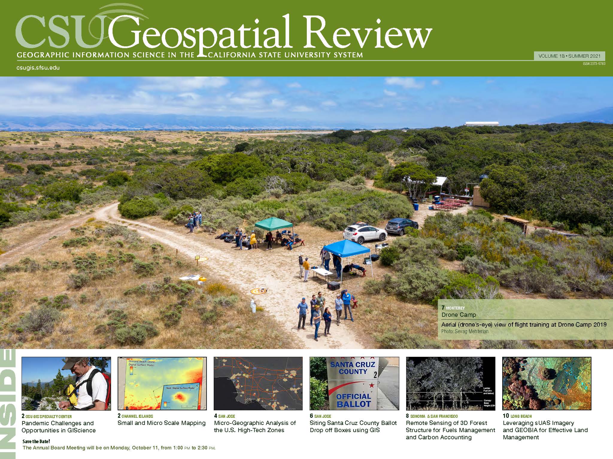 Page 1 of the 2021 CSU Geospatial Review