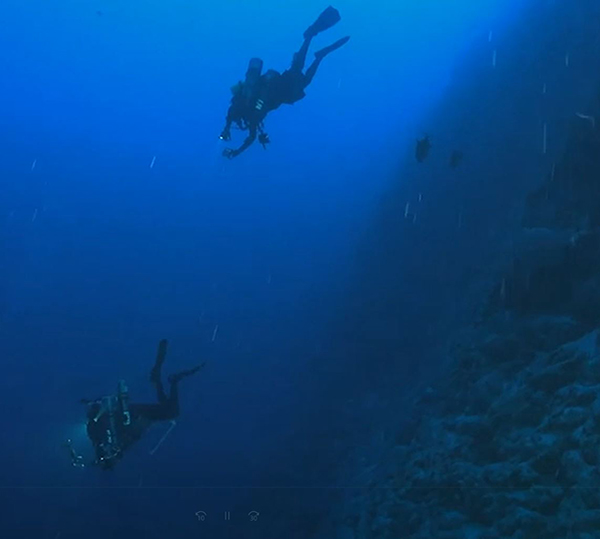 deep dive  in canyon