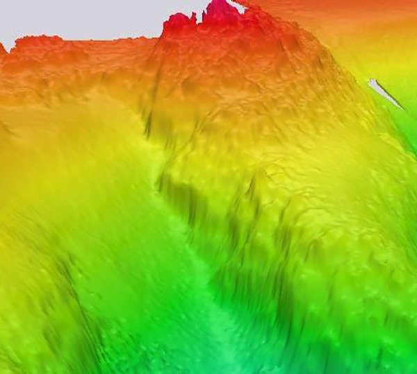 3d cross section of Carmel canyon