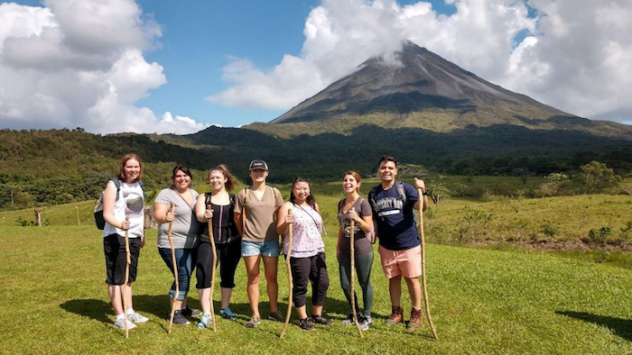 Group photo of CSUMB students in Costa Rica
