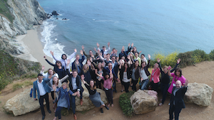 Group photo of International Program's partners in Big Sur