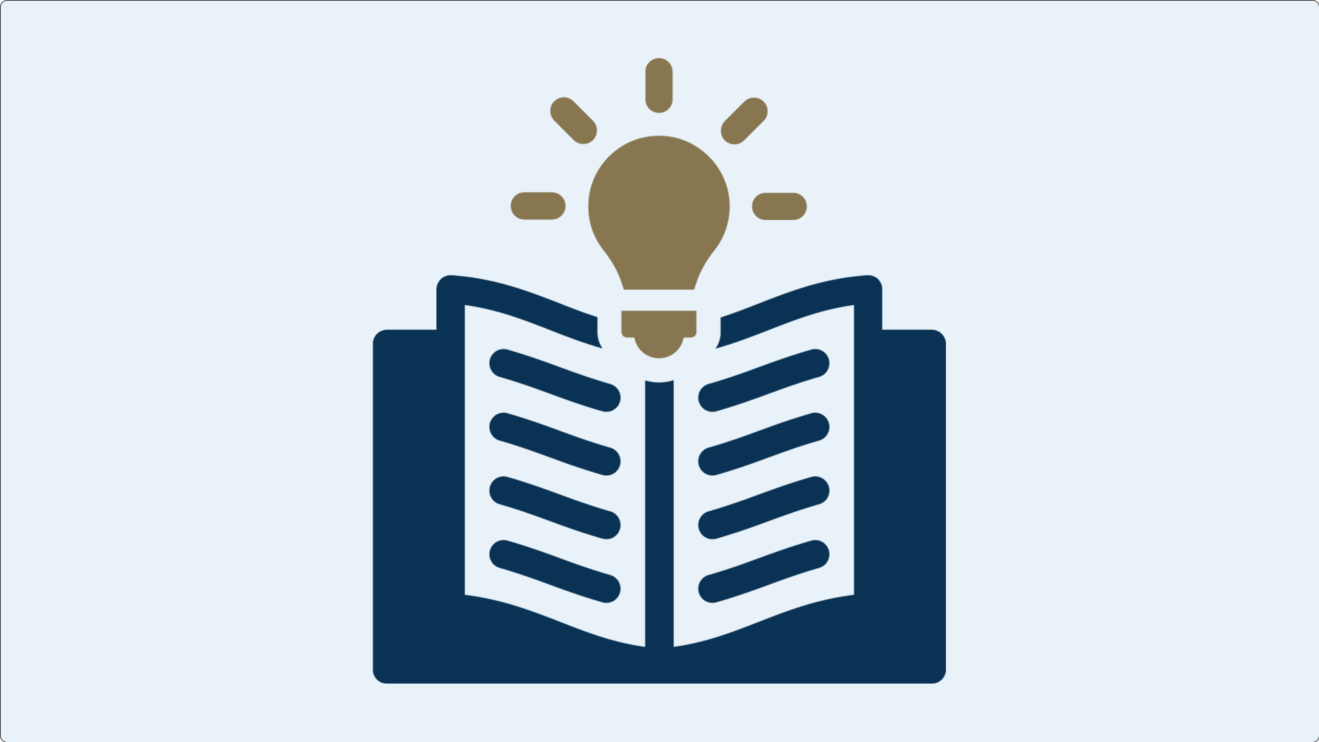 Icon of book with a light bulb