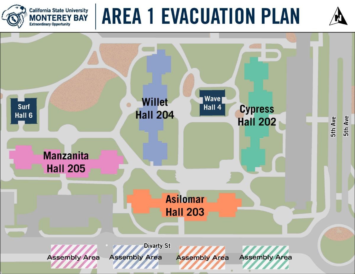 Evacuation plan of Area One