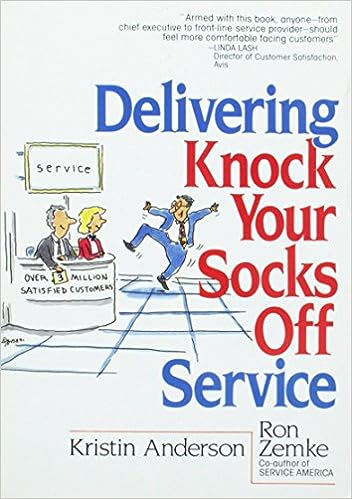 book jacket cover -  delivering knock your socks off service