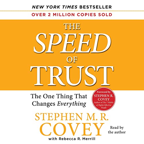 book jacket cover -  the speed of trust