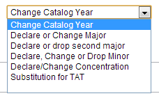 Change Catalog Year Screenshot