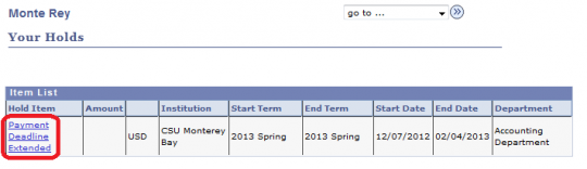 Step 5 Payment Deadline