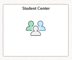 Picture of the student center button