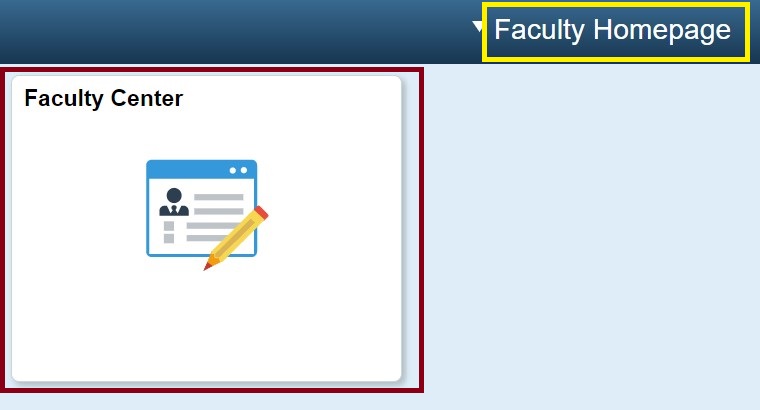Late Reg Faculty homepage faculty center