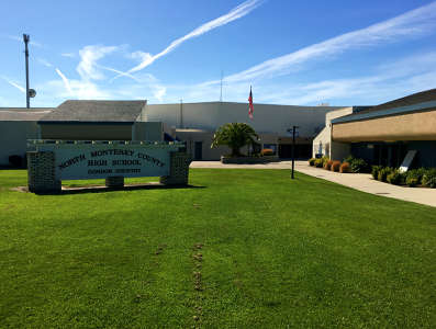Photo of the North Monterey County High School campus, front view