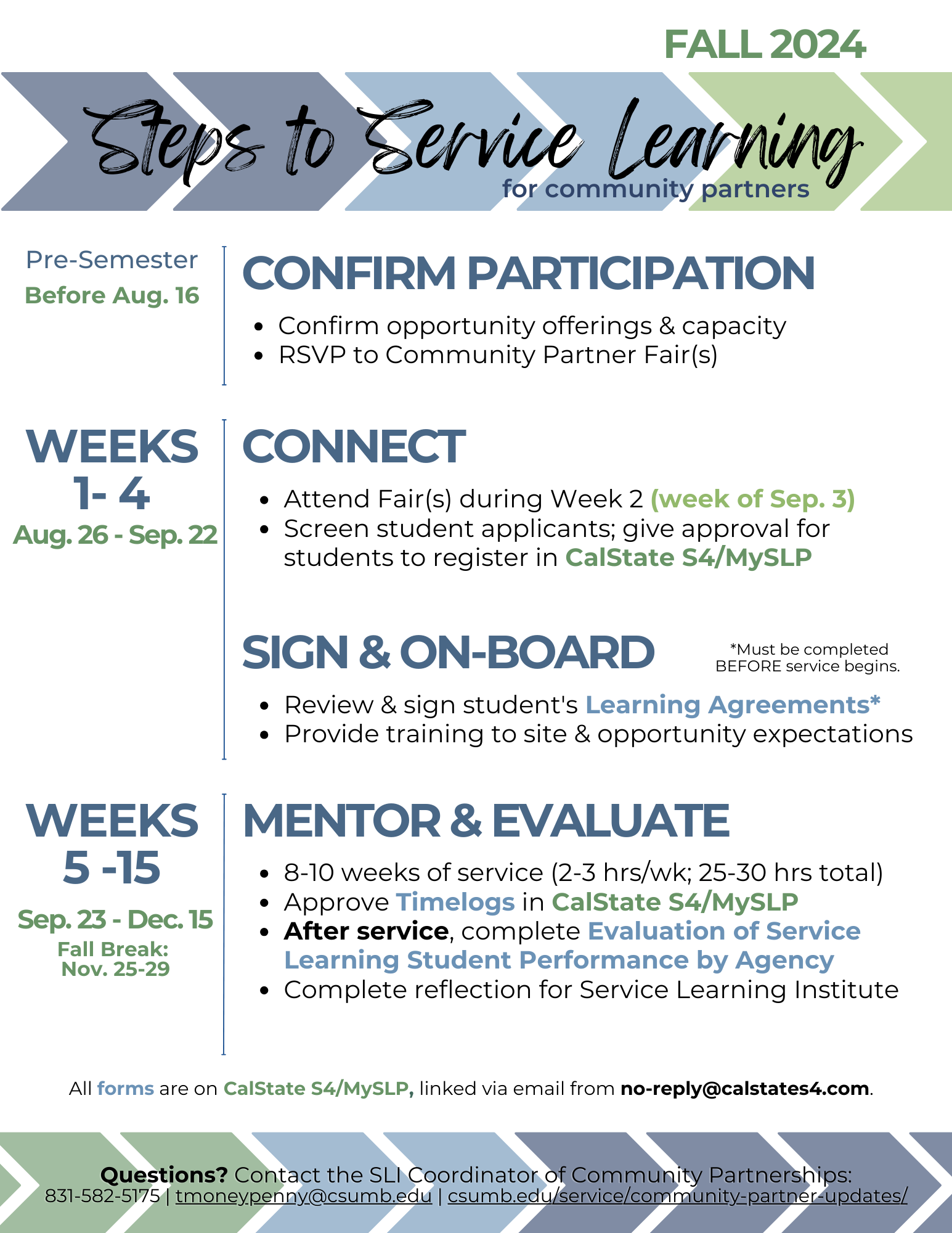 Steps to Service Learning