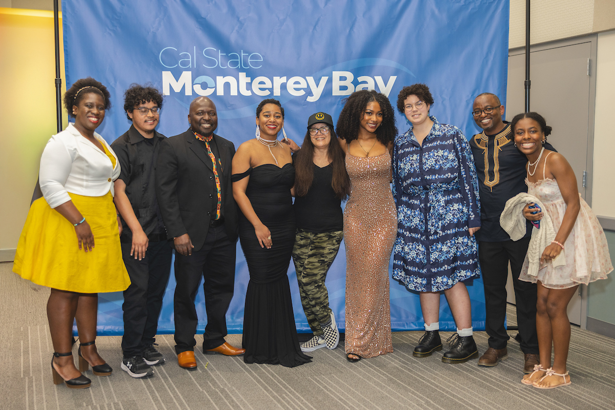 Student and faculty members of the African Heritage Research Collaborative at the All Black Gala