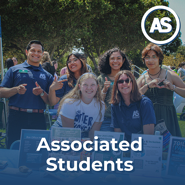 Group of Students showcasing the Associated Student department