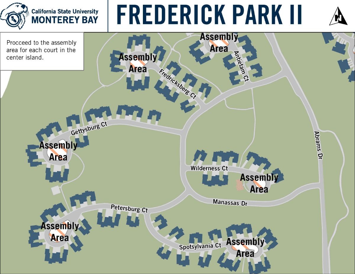 Fredrick Park II Evacuation Map