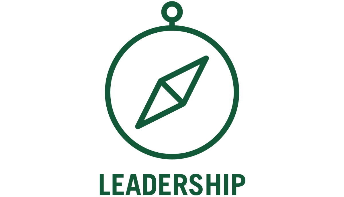 leadership and compass icon