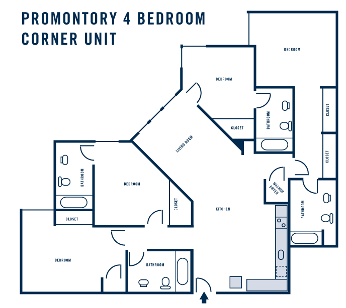 Promontory 4 Bedroom Corner Unit