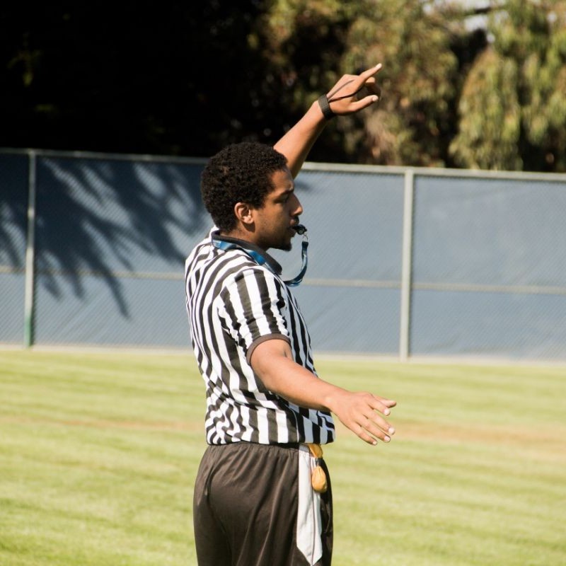 Student officiating