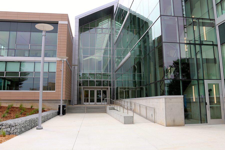 A face on photo of the bit building