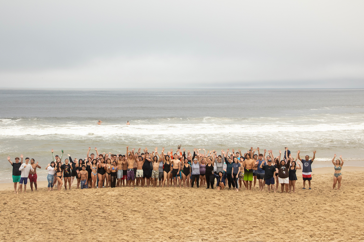 Large group of CSUMB students, staff, and faculty