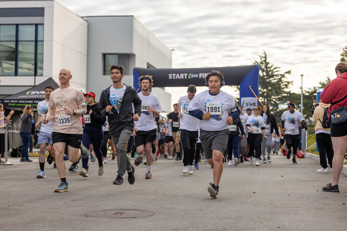 people staring to run the monte 5k marathon