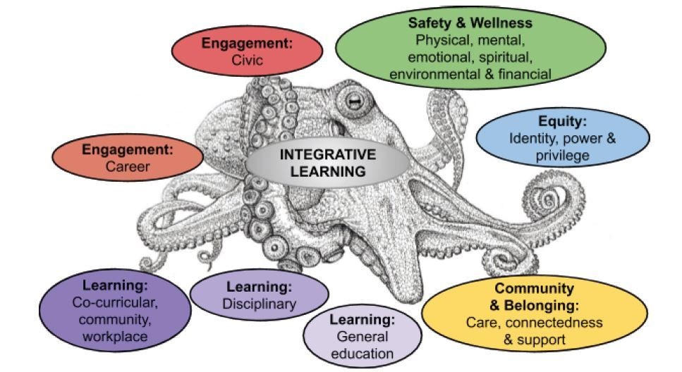 Integrative learning octopus metaphor