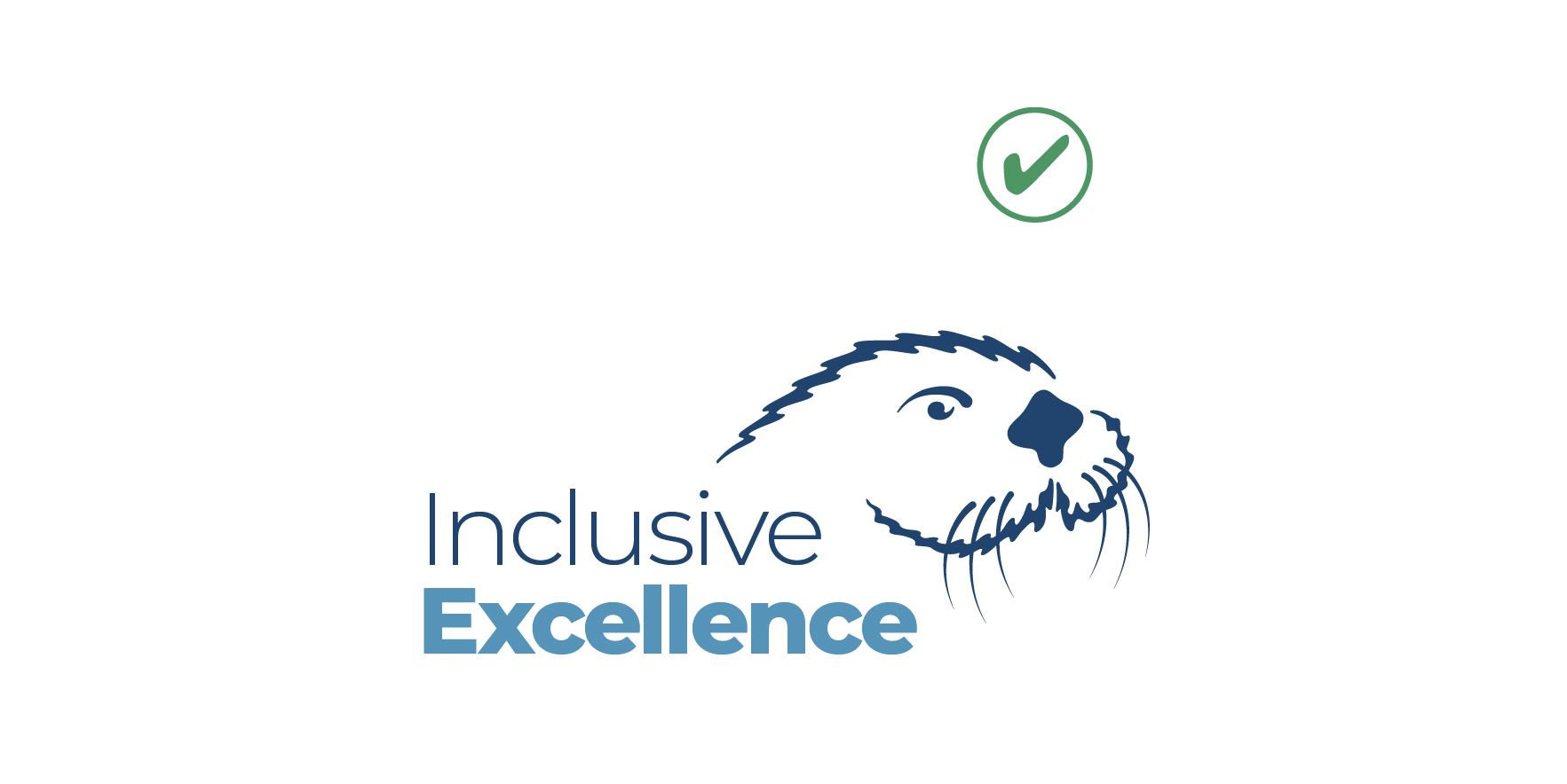 Classic Otter Spirit Mark with words Inclusive Excellence