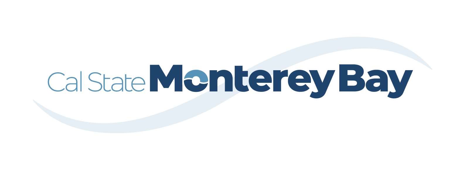 Cal State Monterey Bay Logo with rearranged elements
