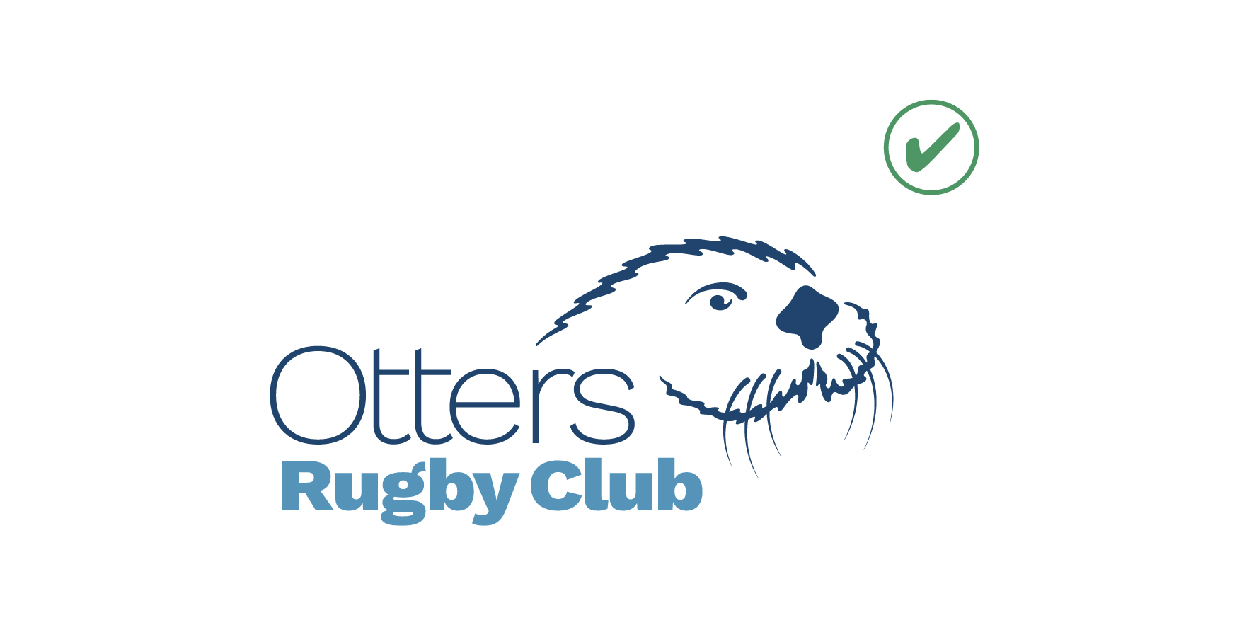 Classic Otter Spirit Mark with words Rugby Club
