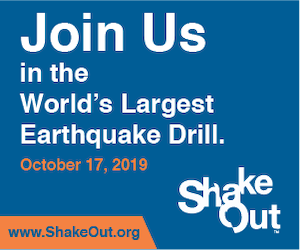 Join us in the world's largest earthquake drill October 17, 2019.