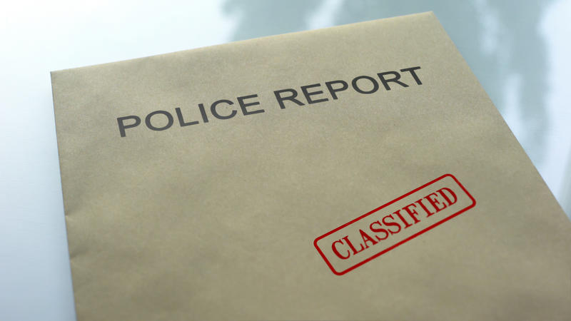Police report envelope