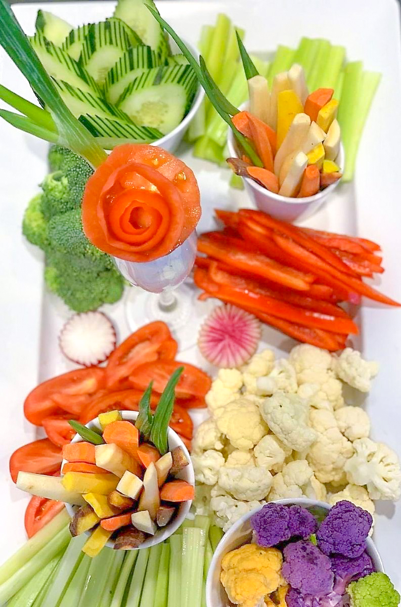 Photo: A plate of vegetables