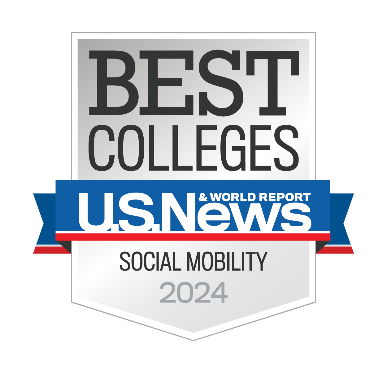 Badge for the U.S News and World Report Ranking for Social Mobility
